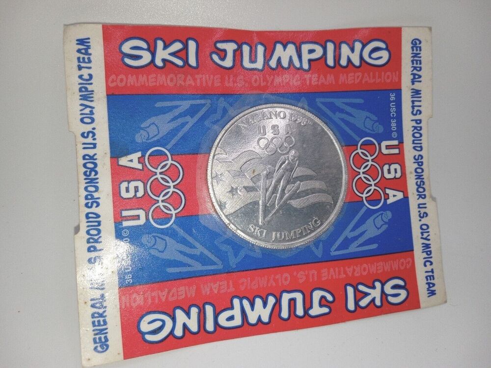 1998 Nagano Olympics Ski Jumping Aluminum Coin-USA Winter Olympic Team Token